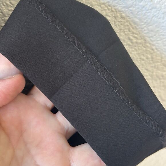 Vince Camuto Dress Slacks Black Flat Front Pants Size 14 Hemmed Front Pockets - Picture 8 of 10